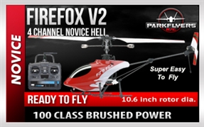 Firefox SR RTF Electric RC Heli