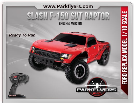 Traxxas 1/10 Slash F-150 SVT Raptor RTR w/iD Connector