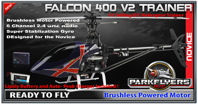 Falcon 400 V2 Brushless RC Helicopter Trainer RTF