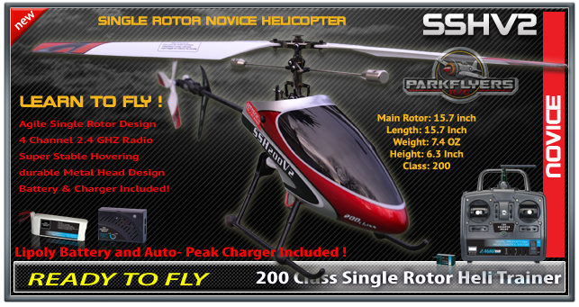 SSH200 Razor V2 Single Rotor Helicopter Trainer